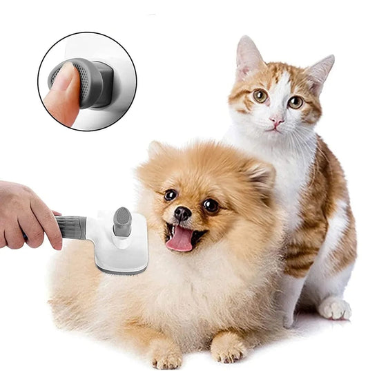 Beautiful Pet Grooming Brush – Self - Cleaning for Dogs & Cats - Kind Nest India