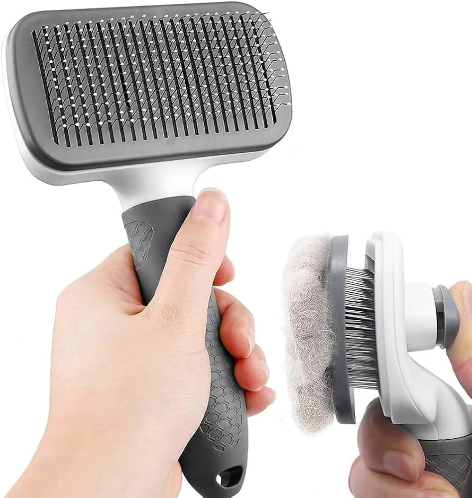 Beautiful Pet Grooming Brush – Self - Cleaning for Dogs & Cats - Kind Nest India